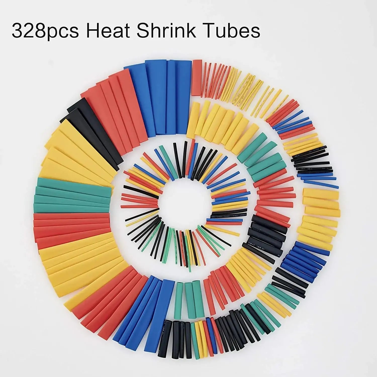 127-750pcs Heat-shrink Tubing Thermoresistant Tube Heat Shrink Wrapping Kit Electrical Connection Wire Cable Insulation Sleeving