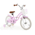 Children Bicycle with Front Handbrake and Rear Coaster Brake-Purple