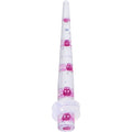 6G Clear Acrylic Glitter Purple Skull Confetti Taper