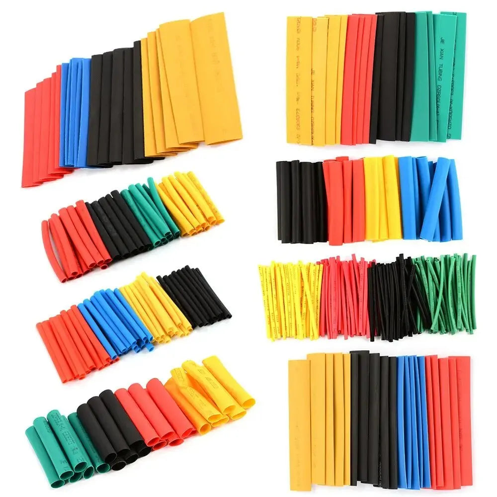 127-750pcs Heat-shrink Tubing Thermoresistant Tube Heat Shrink Wrapping Kit Electrical Connection Wire Cable Insulation Sleeving