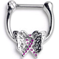 16G 5/16 Purplish Beauty in Flight Butterfly Cartilage Clicker