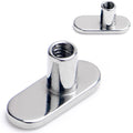 14G 2.5mm Rise No Hole Implant Grade Titanium Dermal Anchor Base