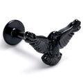 16G 5/16 Black Raven Bird Labret Monroe Tragus