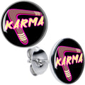 Karmic Boomerang Stud Earrings by Onyx O