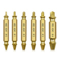 6pc HSS Extractor Double Head Screw Slide Tooth Removal Screwdriver Screwdriver Bit Broken Wire Tool Set