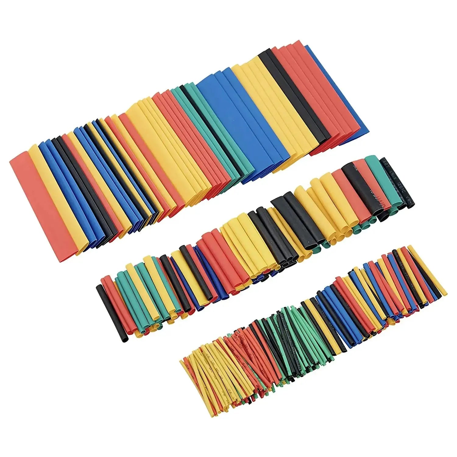 127-750pcs Heat-shrink Tubing Thermoresistant Tube Heat Shrink Wrapping Kit Electrical Connection Wire Cable Insulation Sleeving