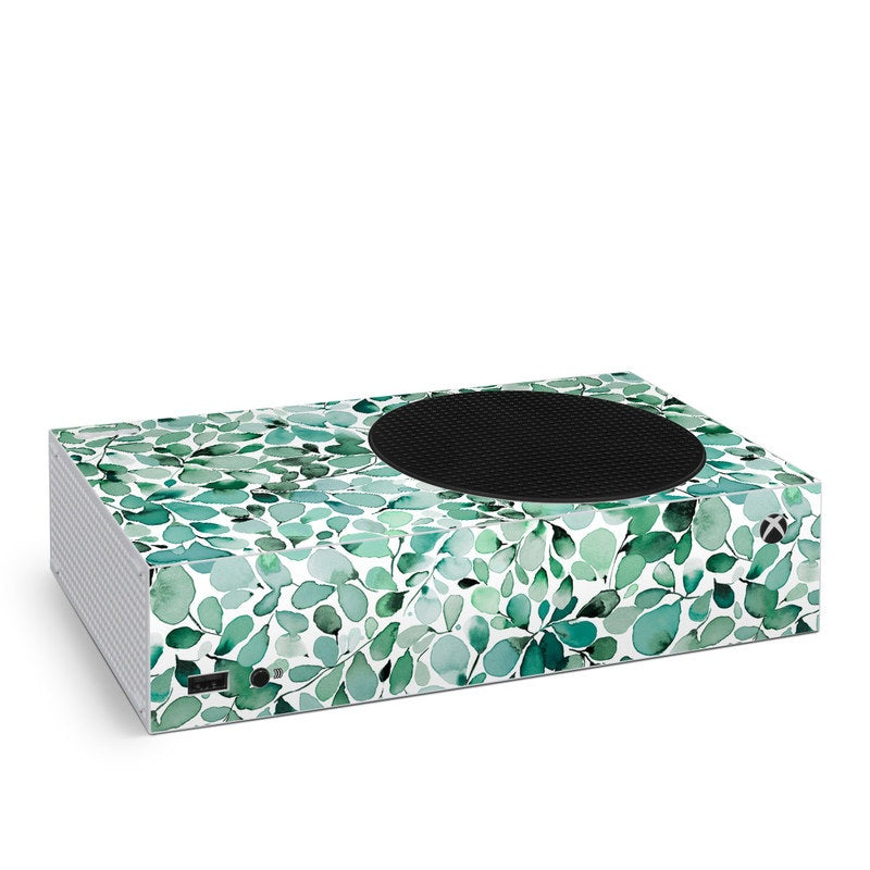Watercolor Eucalyptus Leaves - Microsoft Xbox Series S Skin